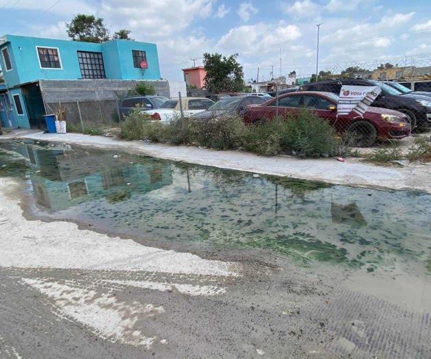 Aparece fuga de aguas residuales Aparece fuga de aguas residuales