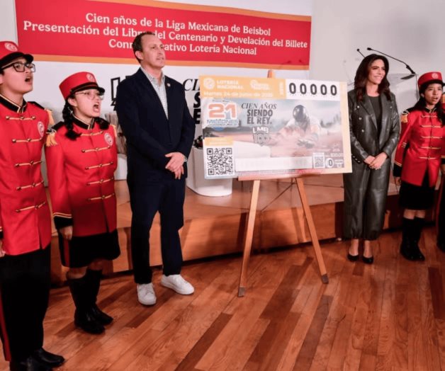Presentan billete de la Lotería Nacional y libro por Centenario de la LMB Presentan billete de la Lotería Nacional y libro por Centenario de la LMB