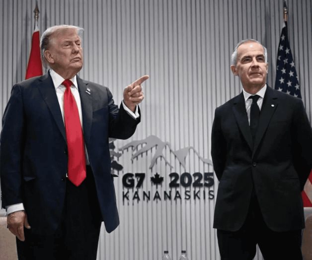 Se re&uacute;nen Trump y Carney en Cumbre del G7