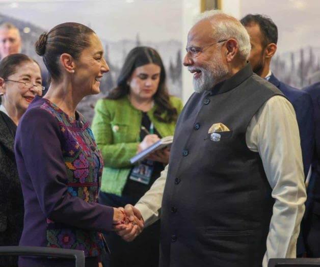 Sheinbaum refuerza relaci&oacute;n con India en la Cumbre del G7