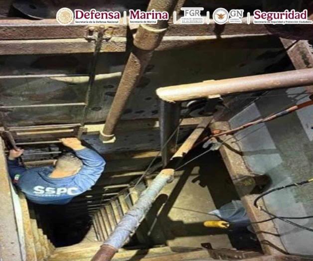 Descubren túnel que conectaba de Baja California a Estados Unidos Descubren túnel que conectaba de Baja California a Estados Unidos