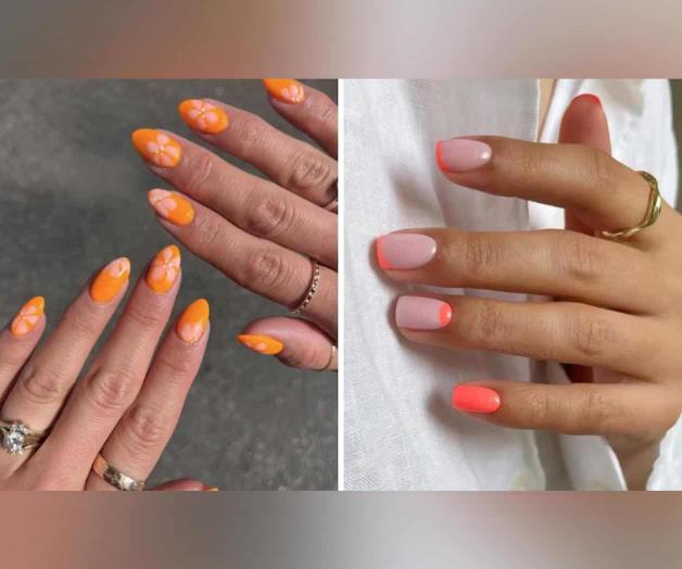 Diseños de uñas naranja, tono más luminoso de la temporada Diseños de uñas naranja, tono más luminoso de la temporada