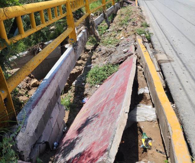 Aumenta deterioro de puente en La Hacienda Aumenta deterioro de puente en La Hacienda