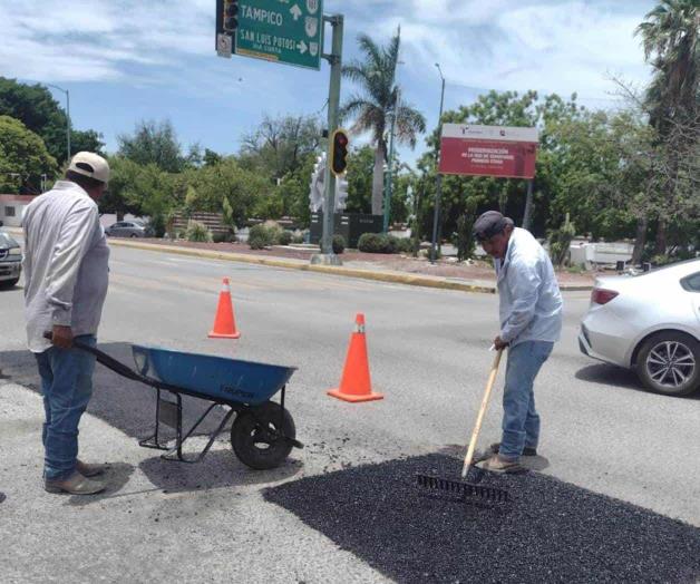 Arrancan labores de bacheo luego de las lluvias