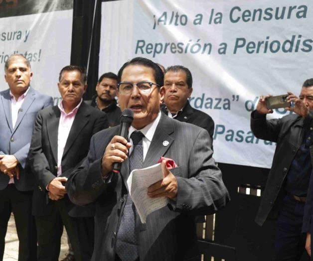 Protestan periodistas contra &acute;Ley Mordaza&acute;