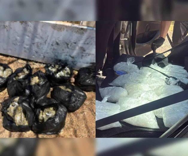 Aseguran 8 kilos de marihuana y bolsas de metanfetamina en Culiac&aacute;n