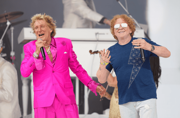Mick Hucknall en Glastonbury