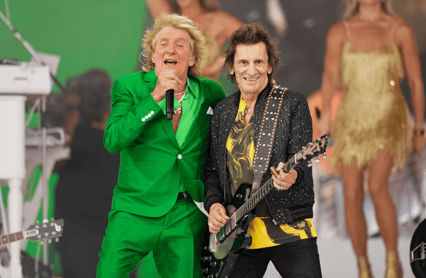 Ronnie Wood en Glastonbury