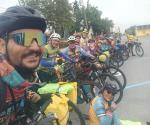 Ciclistas de la ´Ruta Chichimeca´ llegan a Reynosa