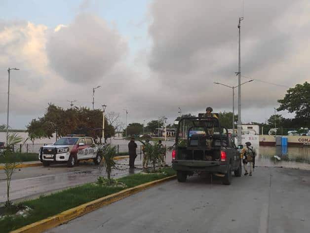 Activan Plan Tamaulipas por desbordamiento de laguna en Altamira Activan Plan Tamaulipas por desbordamiento de laguna en Altamira
