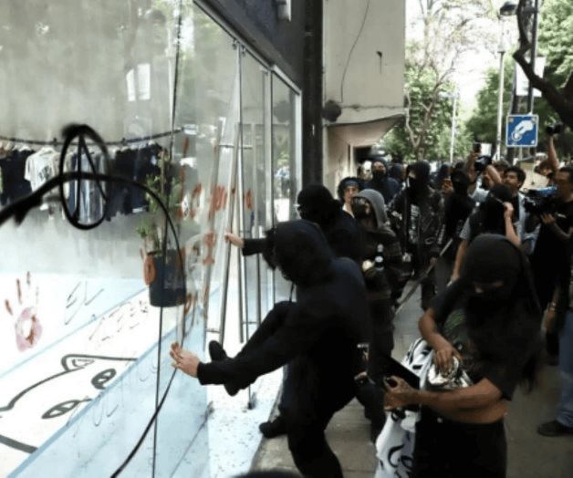 Termina protesta contra gentrificación en vandalismo