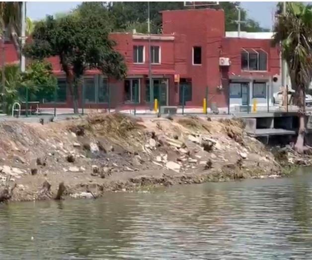 Hay colapsos parciales en el canal Anzaldúas Hay colapsos parciales en el canal Anzaldúas