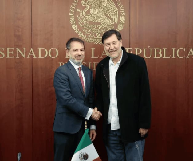 Fernández Noroña se reúne con embajador de España en México