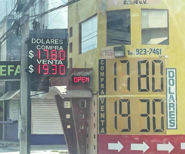 Mantiene mejoría peso frente al dólar