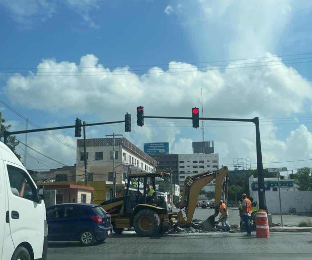 Molesta caos por obra en calle Guadalupe Victoria