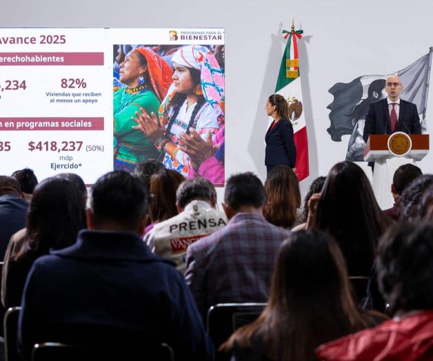 Bienestar beneficia al 82% de familias Bienestar beneficia al 82% de familias