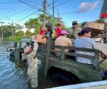 Suman 70 refugiados por las inundaciones