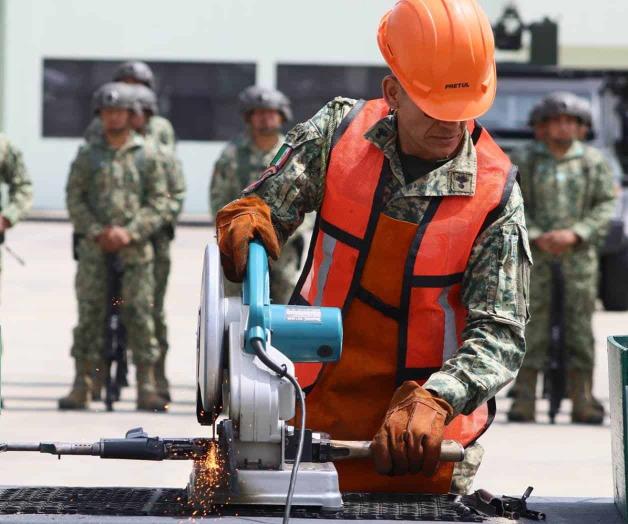 Destruyen armas en 15/a. Zona Militar