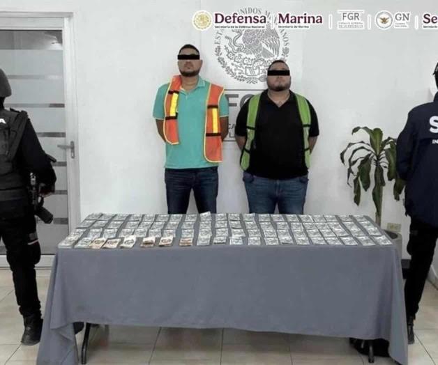 Detenidos en Nuevo Le&oacute;n con 100 mil d&oacute;lares en efectivo