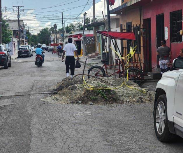 Afecta obra inconclusa a negocios de la zona centro Afecta obra inconclusa a negocios de la zona centro