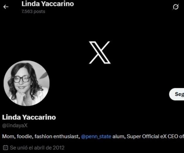 Linda Yaccarino pierde marca de verificación en X tras su renuncia Linda Yaccarino pierde marca de verificación en X tras su renuncia