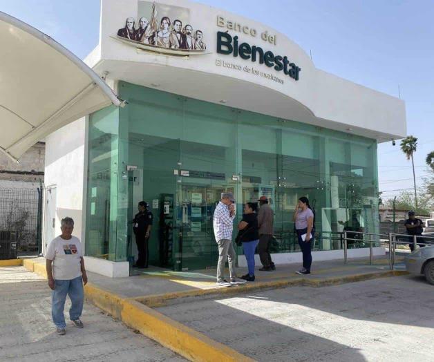 Faltan sanitarios en Bancos del Bienestar Faltan sanitarios en Bancos del Bienestar