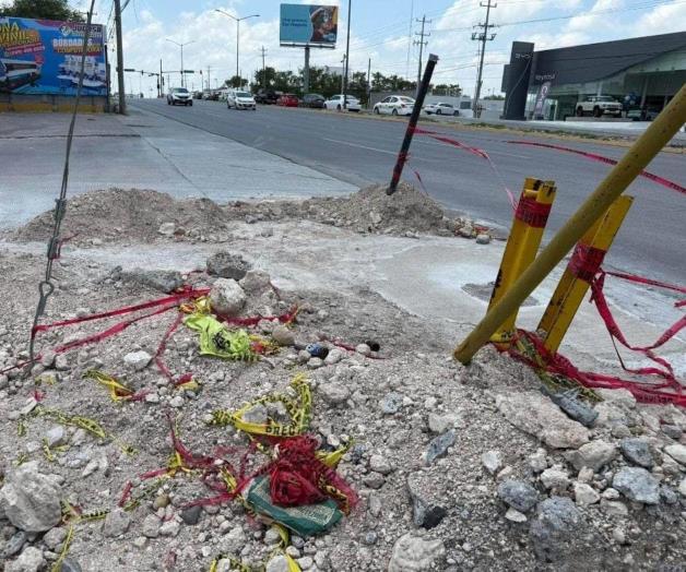 Olvidan tapar zanjas en Jarachina Norte