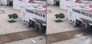 Explosivos lanzados por dron en Seguridad Pública de Uriangato sin heridos