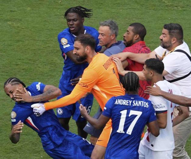 Altercado entre Luis Enrique, Donnarumma y João Pedro tras la final del Mundial de Clubes Altercado entre Luis Enrique, Donnarumma y João Pedro tras la final del Mundial de Clubes
