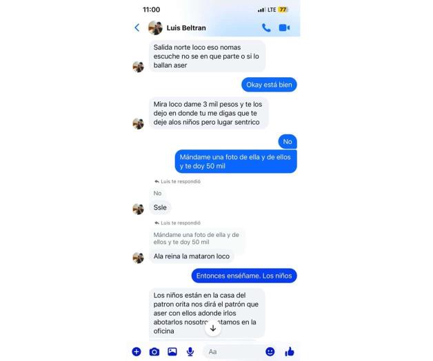 Intentan extorsionar a familia de desaparecida Intentan extorsionar a familia de desaparecida