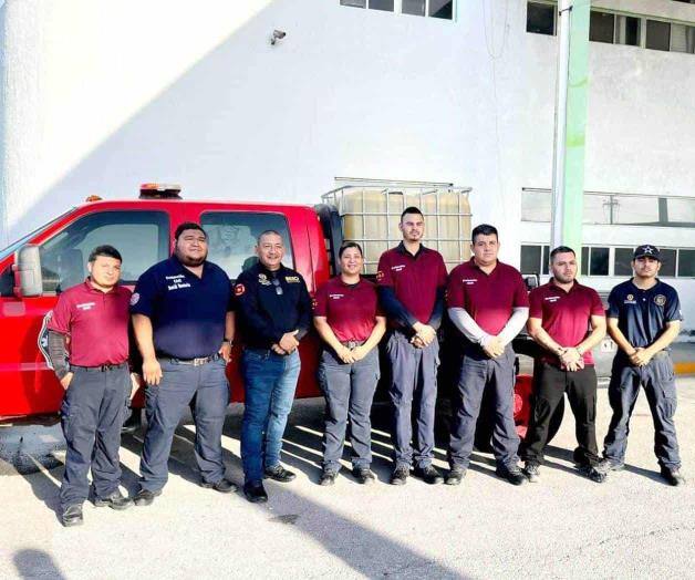 Participan bomberos en simulacro binacional Participan bomberos en simulacro binacional