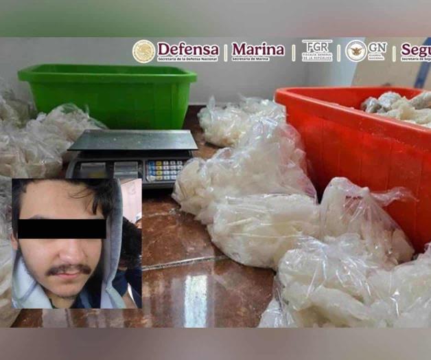 Aseguran 800 kilos de metanfetamina en Morelia