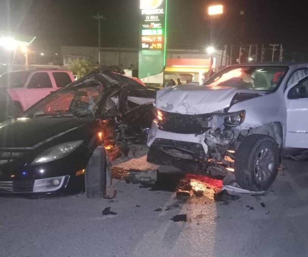 Espectacular choque Espectacular choque