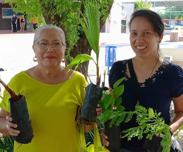Responden familias a plantado de árboles Responden familias a plantado de árboles
