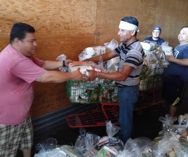Reparte Sebien apoyos alimentarios en zona sur Reparte Sebien apoyos alimentarios en zona sur