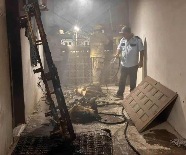 Se incendia habitación en un hotel Se incendia habitación en un hotel