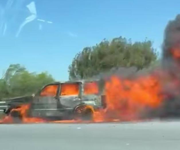 Arde Liberty en el puente internacional