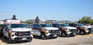 Refuerzan seguridad en la frontera de Tamaulipas con nuevos vehículos