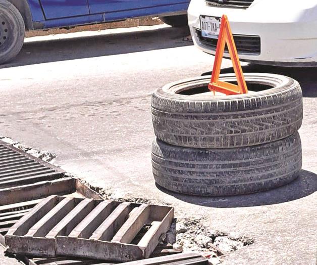 Temen accidentes por rejas de drenaje pluvial