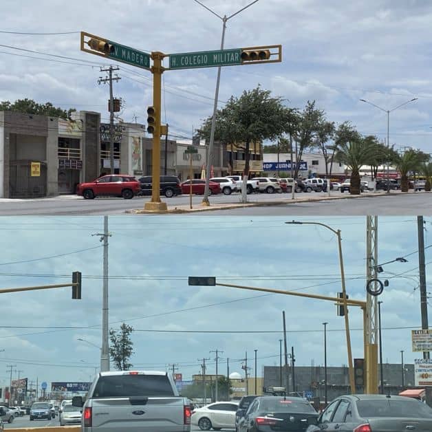 Falla masiva de semáforos provoca caos vial en Río Bravo Falla masiva de semáforos provoca caos vial en Río Bravo