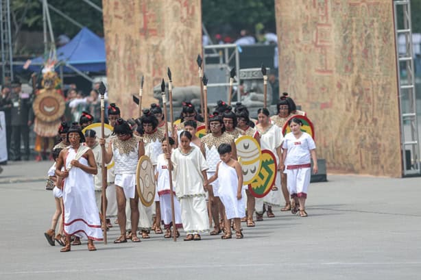Representación artística de Tenochtitlan