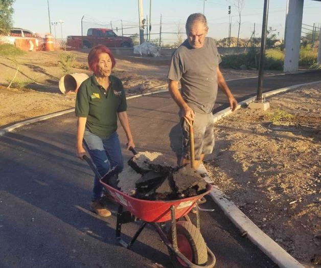Activistas destruyen trota pista en el Bosque Urbano de Hermosillo Activistas destruyen trota pista en el Bosque Urbano de Hermosillo