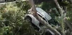 Cae camioneta a arroyo en Allende