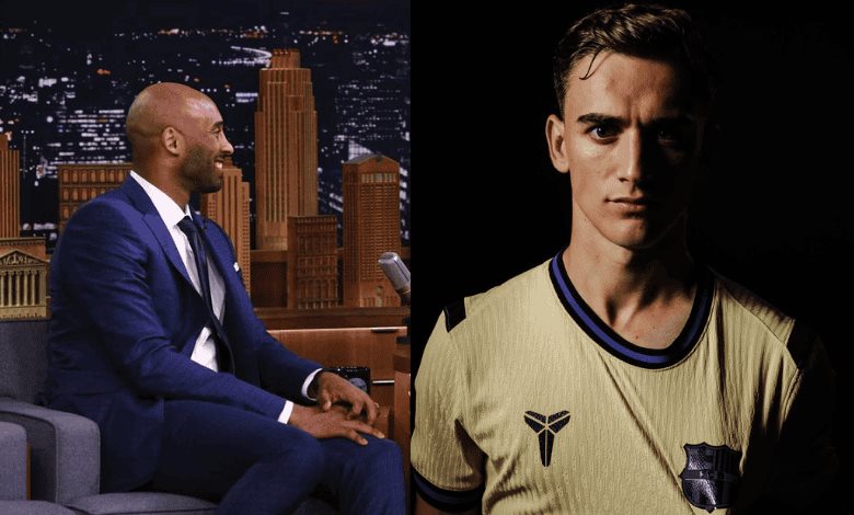 Jugadores del FC Barcelona visten camiseta especial de Kobe Bryant