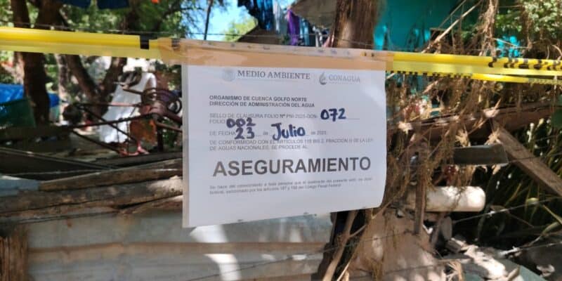 Conagua da 5 d&iacute;as a colegio y avanza en notificaciones por invasi&oacute;n al r&iacute;o San Marcos en Victoria