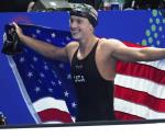 Katie Ledecky, imperial en los 1.500 metros libre