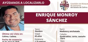 Encuentran muerto a Enrique Monroy Sánchez, exalcalde de Villa de Álvarez