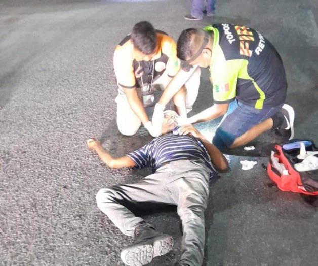 Ciclista arrollado debajo del puente Broncos Ciclista arrollado debajo del puente Broncos