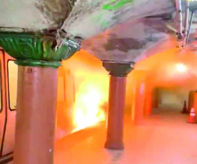 Llamas y humo obligan a pasajeros a evacuar tren