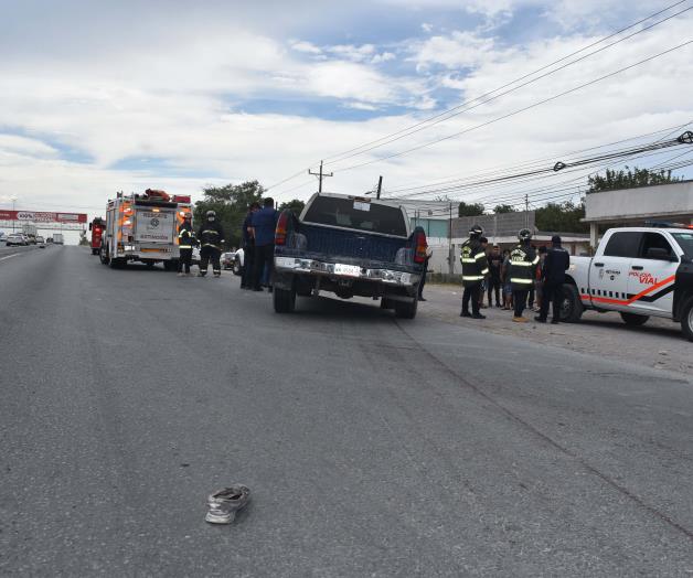Sufre embestida en carretera a R&iacute;o Bravo